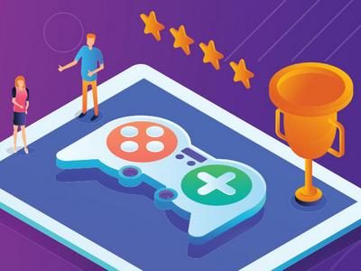 Business gamification concept